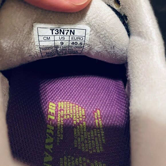 Mint condition ASICS GEL KAYANO 20 Black Blue Purple Lime 9 US Womens Medium - Picture 11 of 16